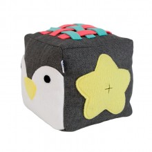 Cubo Interativo Linho Pinguim 